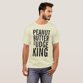 PEANUT BUTTER FUDGE KING T-SHIRTS MANNEN (Voorkant volledig)