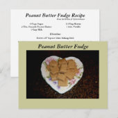 Peanut Butter Fudge Recipcard Briefkaart (Voorkant / Achterkant)