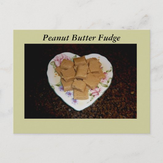 Peanut Butter Fudge Recipcard Briefkaart (Voorkant)