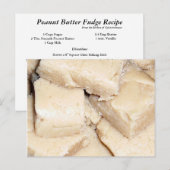 Peanut Butter Fudge Recipcard Briefkaart (Voorkant / Achterkant)
