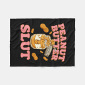 Peanut Butter Funny Peanut Butter Lovers Apparel Fleece Deken (Voorkant (Horizontaal))