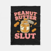 Peanut Butter Funny Peanut Butter Lovers Apparel Fleece Deken (Voorkant)