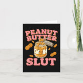 Peanut Butter Funny Peanut Butter Lovers Apparel Kaart (Voorkant)