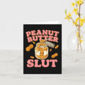 Peanut Butter Funny Peanut Butter Lovers Apparel Kaart (Gele Bloem)