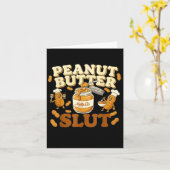 Peanut Butter Funny Peanut Butter Lovers Apparel Kaart (Gele Bloem)