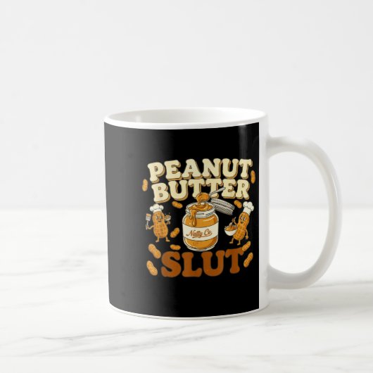 Peanut Butter Funny Peanut Butter Lovers Apparel  Koffiemok (Rechts)