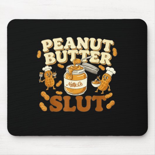 Peanut Butter Funny Peanut Butter Lovers Apparel Muismat (Voorkant)