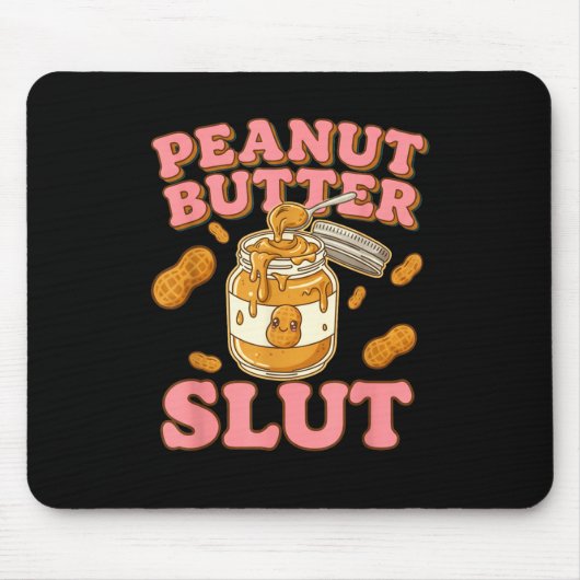 Peanut Butter Funny Peanut Butter Lovers Apparel  Muismat (Voorkant)
