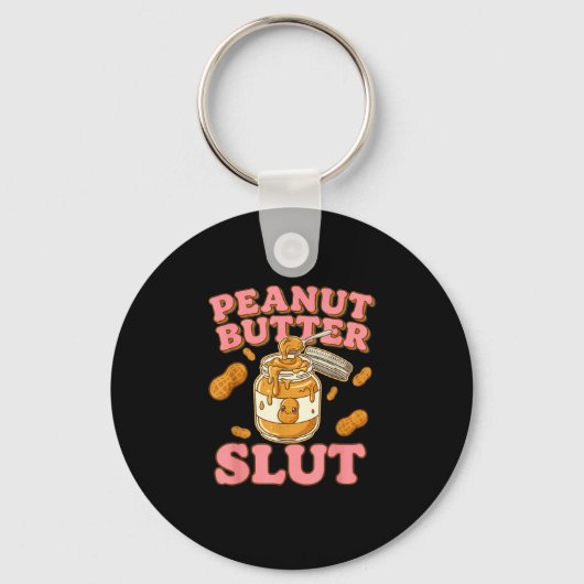 Peanut Butter Funny Peanut Butter Lovers Apparel Sleutelhanger (Voorkant)