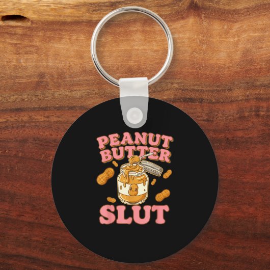 Peanut Butter Funny Peanut Butter Lovers Apparel Sleutelhanger (Voorkant)