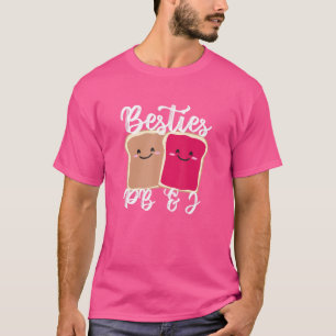 Peanut Butter Girls Besties Cute Pb&j Bff T-shirt