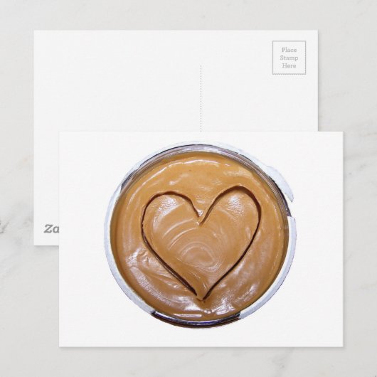 Peanut Butter Heart Briefkaart (Voorkant / Achterkant)