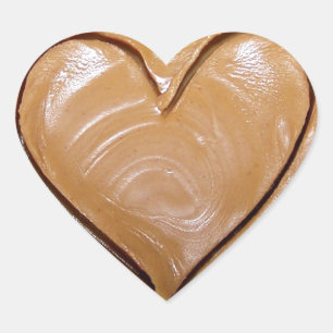 Peanut Butter Heart Hart Sticker