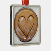 Peanut Butter Heart Metalen Ornament (Rechts)