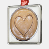 Peanut Butter Heart Metalen Ornament (Links)