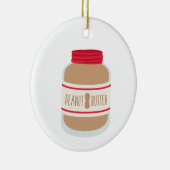 Peanut Butter Jar Keramisch Ornament (Rechts)