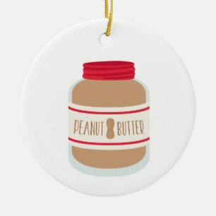Peanut Butter Jar Keramisch Ornament