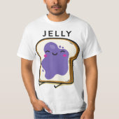 Peanut Butter Jelly 2 Matching BFF Tees Best Frien (Voorkant)