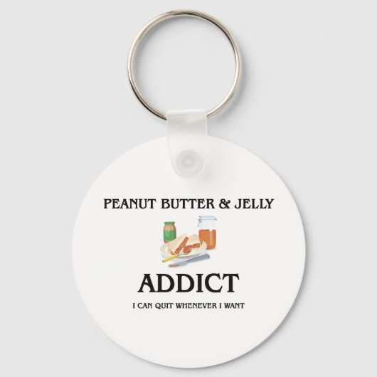Peanut Butter & Jelly Addict Sleutelhanger (Voorkant)