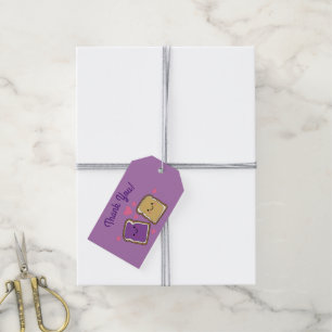 Peanut Butter Jelly Birthday Party PBJ Dank je Cadeaulabel