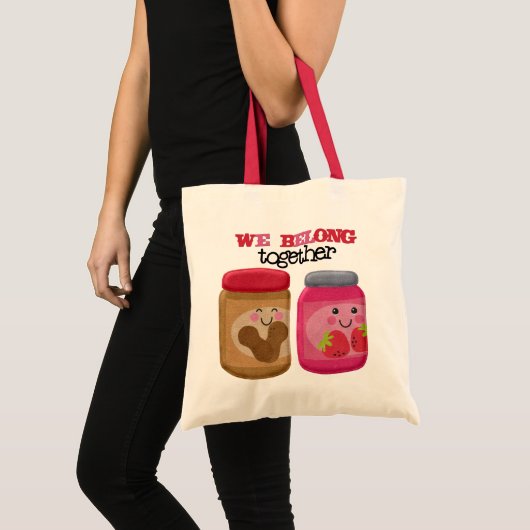 Peanut Butter & Jelly Budget Canvas tas (Voorkant (product))