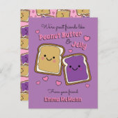 Peanut Butter Jelly Classroom Valentijn PBJ Card Briefkaart (Voorkant / Achterkant)