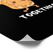 Peanut Butter Jelly Cute Couple Better Together De Poster (Hoek)