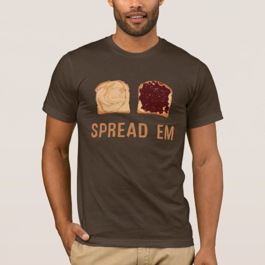Peanut Butter & Jelly: Em verspreiden T-shirt (Voorkant)