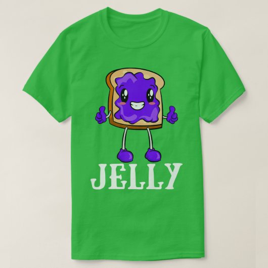 Peanut Butter & Jelly Kawaii PB&J Matching Blueber T-shirt (Design voorkant)