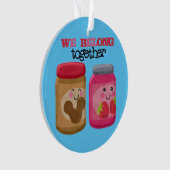 Peanut Butter & Jelly-kerstversiering Ornament (voorkant)