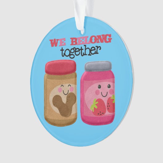 Peanut Butter & Jelly-kerstversiering Ornament (voorkant)
