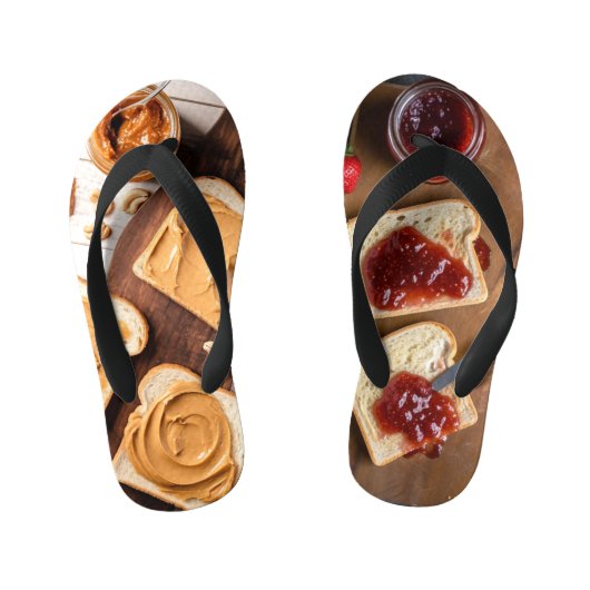 Peanut Butter & Jelly Kinder Teenslippers (Voetbed)
