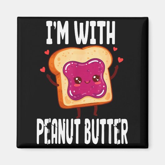 Peanut Butter Jelly Matching Couples Halloween Fun Magneet (Voorkant)