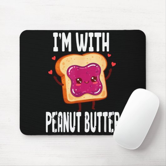 Peanut Butter Jelly Matching Couples Halloween Fun Muismat (Met muis)