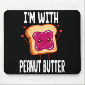 Peanut Butter Jelly Matching Couples Halloween Fun Muismat (Voorkant)