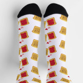 Peanut Butter & Jelly Pattern Socks Sokken (Top)