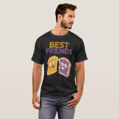 Peanut Butter Jelly Sandwich Bijpassend BFF Voedse T-shirt (Voorkant volledig)