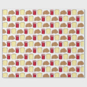 Peanut Butter Jelly Sandwich Bread Lunchtime Food Cadeaupapier (Vlak)