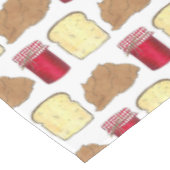 Peanut Butter Jelly Sandwich Bread Lunchtime Food Tafelkleed (Gekanteld)