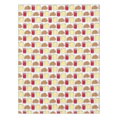 Peanut Butter Jelly Sandwich Bread Lunchtime Food Tafelkleed (Voorkant)