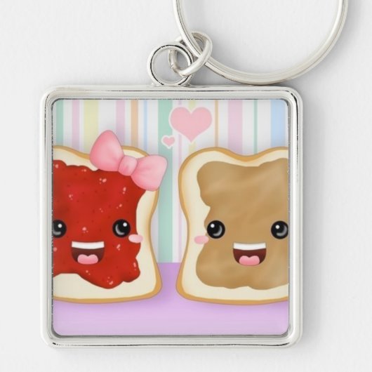 Peanut Butter & Jelly Sleutelhanger :) (Voorkant)