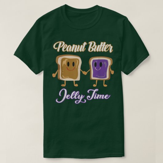 Peanut Butter Jelly Time Bff Love Match Perfect382 T-shirt (Design voorkant)