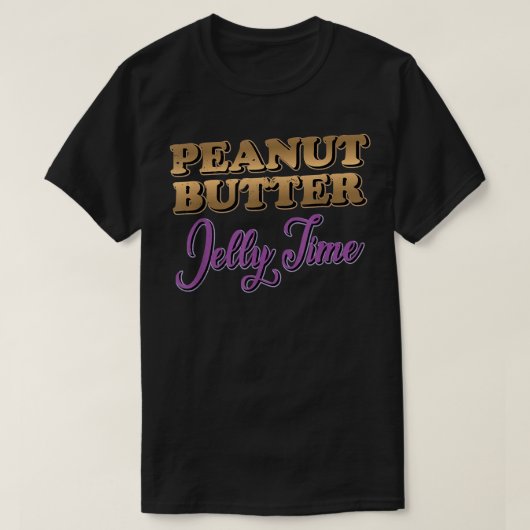 Peanut Butter Jelly Time BFF Love Match Perfect  T-shirt (Design voorkant)