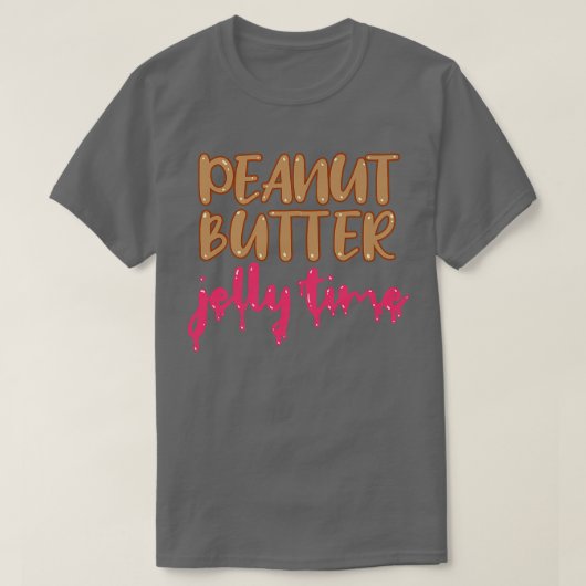 Peanut Butter Jelly Time BFF Love Match Perfect T-shirt (Design voorkant)