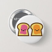 Peanut Butter Jelly Time! Ronde Button 5,7 Cm (Voorkant /achterkant)