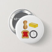 Peanut Butter Jelly Time! Ronde Button 5,7 Cm (Voorkant /achterkant)