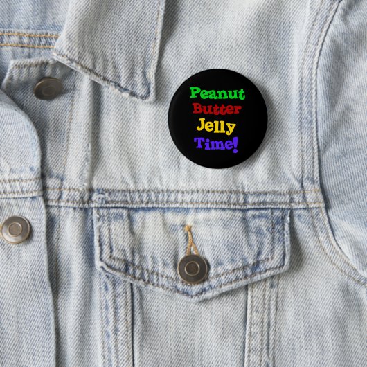 Peanut Butter Jelly Time Ronde Button 5,7 Cm (In situ)