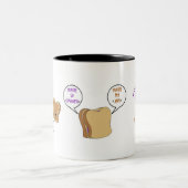 Peanut Butter Jelly Time Tweekleurige Koffiemok (Center)