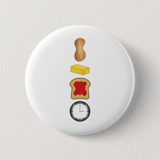 Peanut Butter Jelly Time Verticaal Ronde Button 5,7 Cm (Voorkant)
