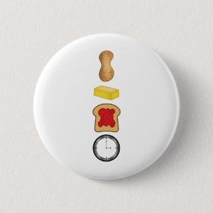 Peanut Butter Jelly Time Verticaal Ronde Button 5,7 Cm